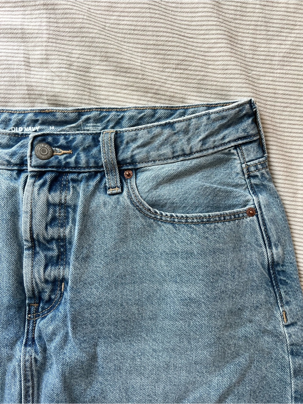Light Wash Denim Midi Skirt Old Navy Size 14